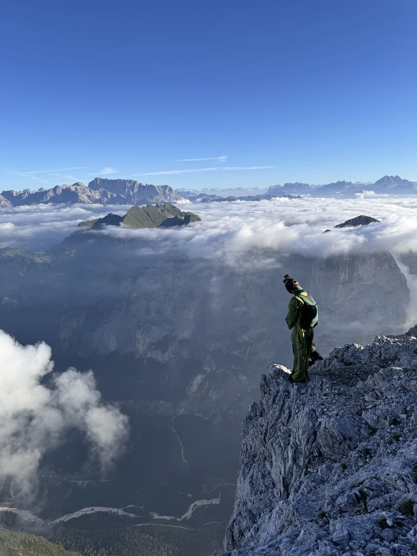Wingsuit over the European Alps