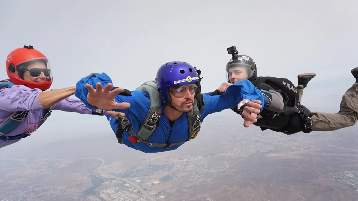 Wingsuit formation flocking