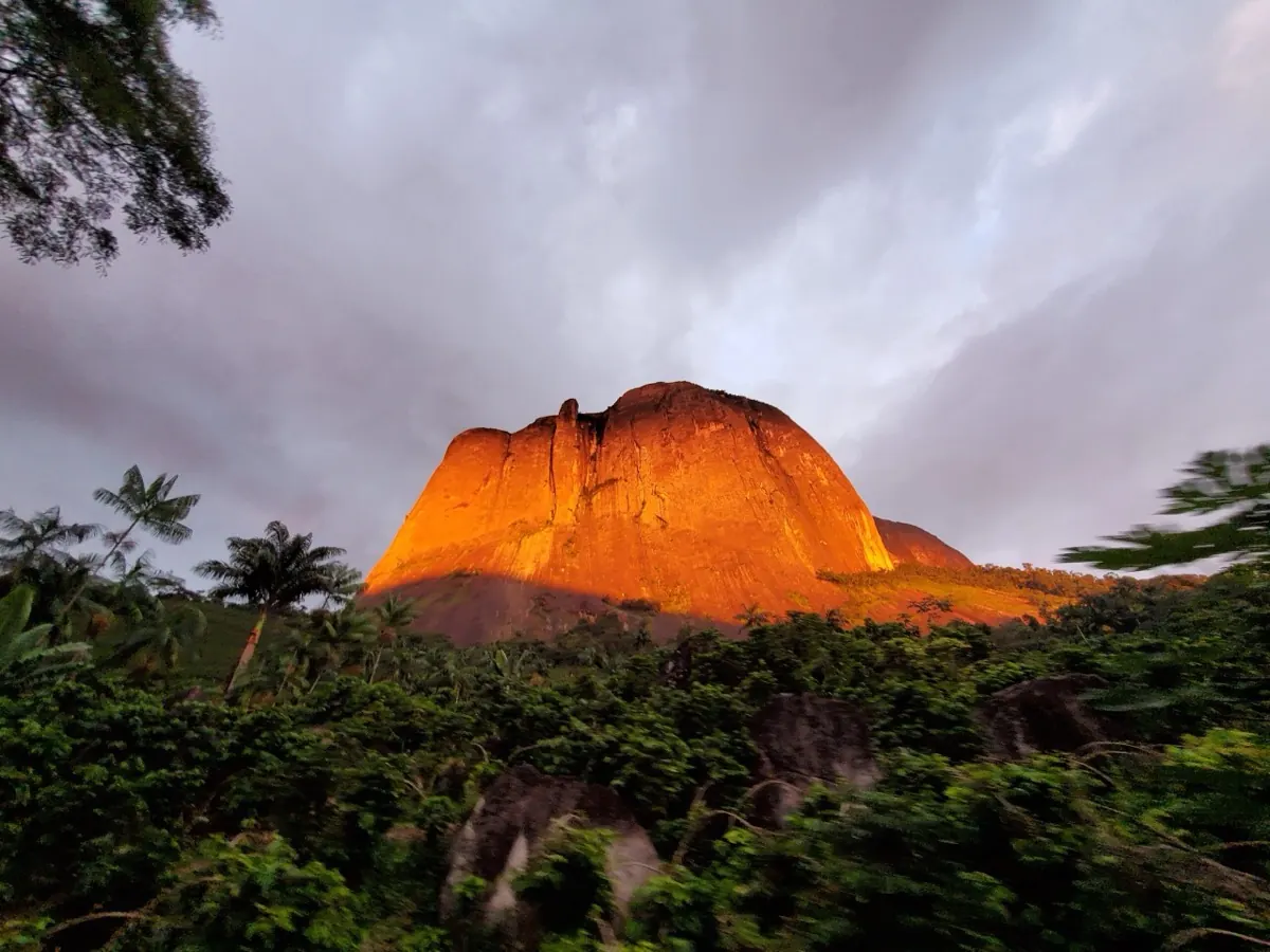 Brazilian big wall at sunrise